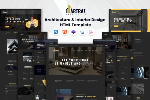 Artraz - Architecture & Interior Design HTML Template