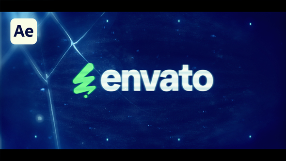 Glitch Logo Reveal Logo Stings template preview