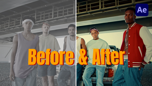Before & After Transitions Pack Elements template preview