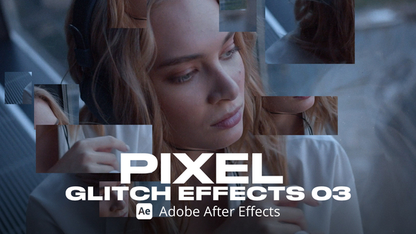 Pixel Glitch Effect 03 Ae Elements template preview