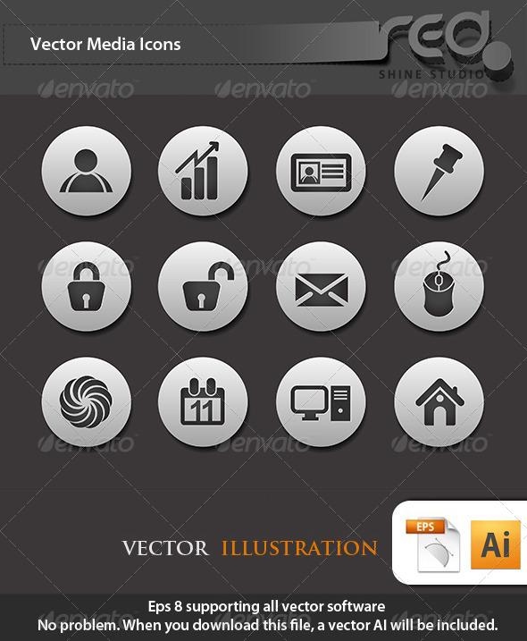 Computer Icon Vector Pack - Web Elements Vectors