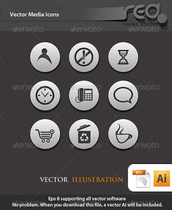 Office Business Icons Vector Pack 3 - Web Elements Vectors