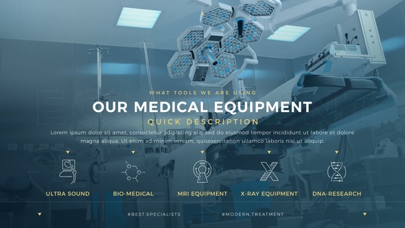 Minimal Medical Promo II Video Displays template preview