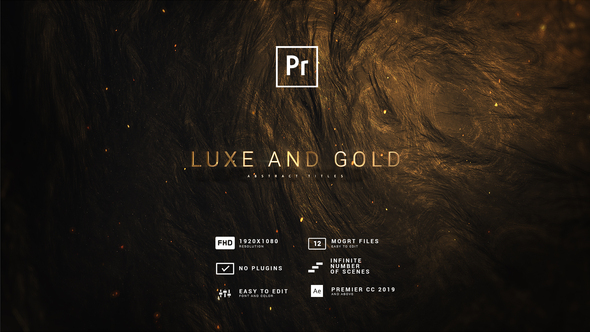 Luxe and Gold | Abstract titles MOGRT