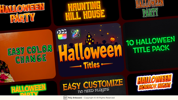 Halloween Titles For Final Cut Pro X