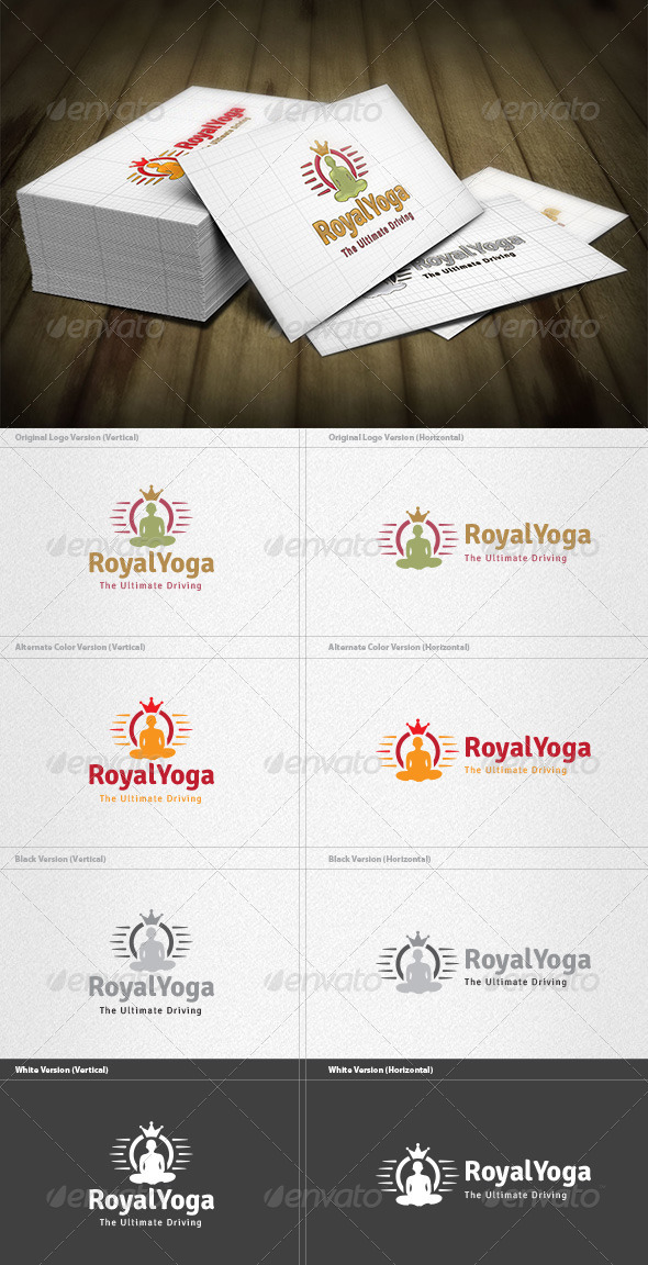 Royal Yoga Logo - Symbols Logo Templates