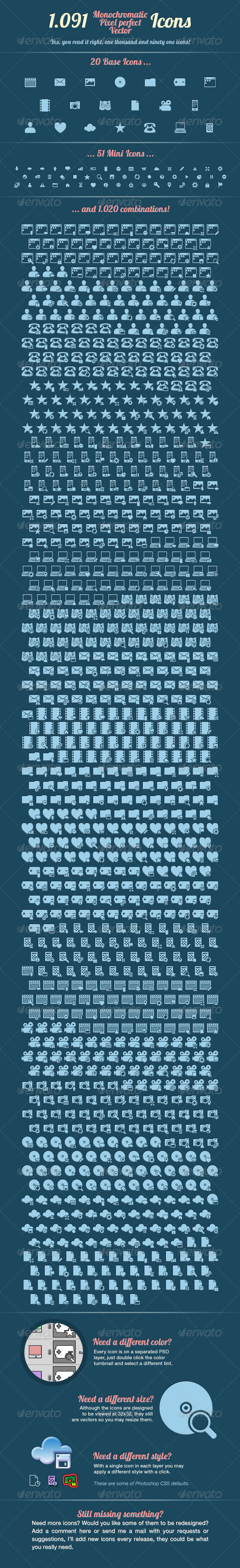 Quante - Monochromatic Vector Icons - Icons
