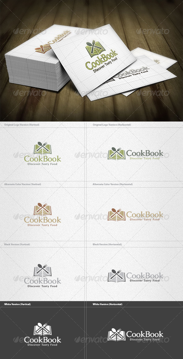Cook Book Logo - Food Logo Templates