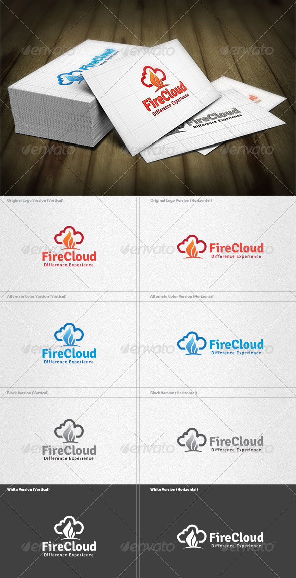 Fire Cloud Logo - Symbols Logo Templates