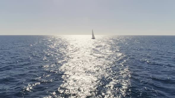 Sailboat in the Mediterranean alt