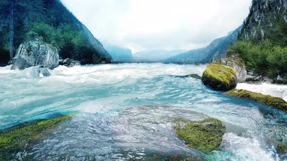 15 Streams Flow Strongly To The Sea Stunning Scenery In The Forest No Audio alt