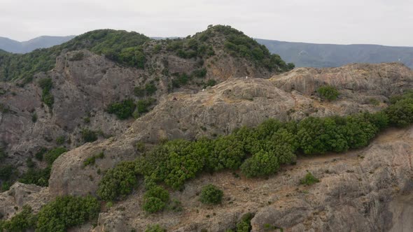 Top of a high mountain in Calabria alt