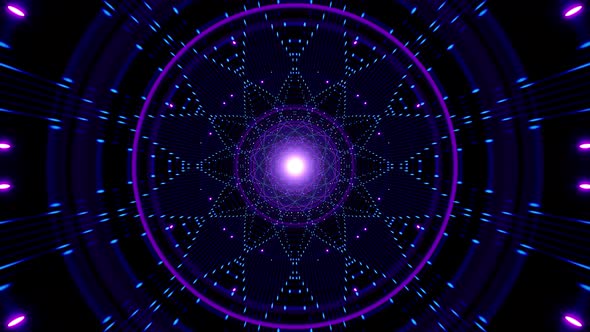 Glittering Intricate Geometric VJ Loop alt