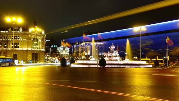 Cibeles Fountain in Madrid alt