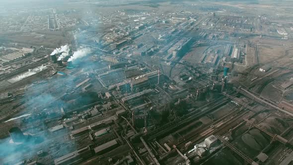 Metallurgical Plant Polluting Air alt