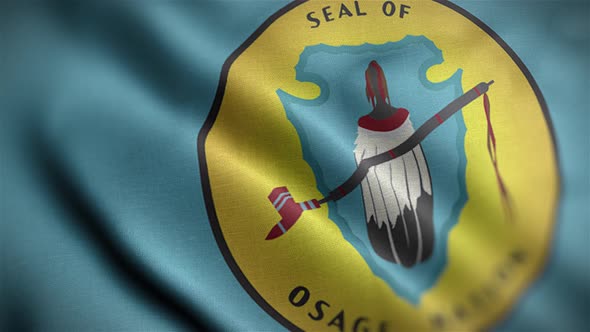 Flag Of The Osage Nation Angle, Motion Graphics | VideoHive