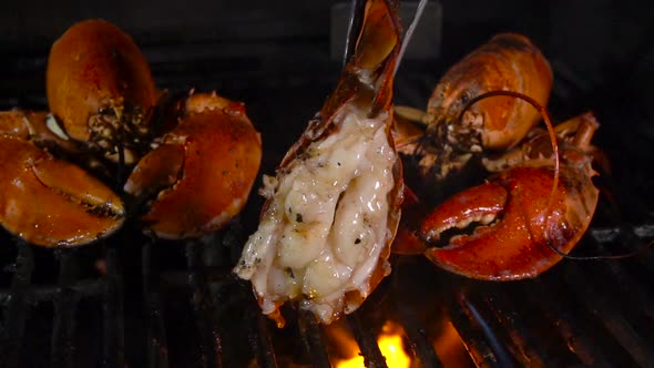 Lobster Tail on the Grill