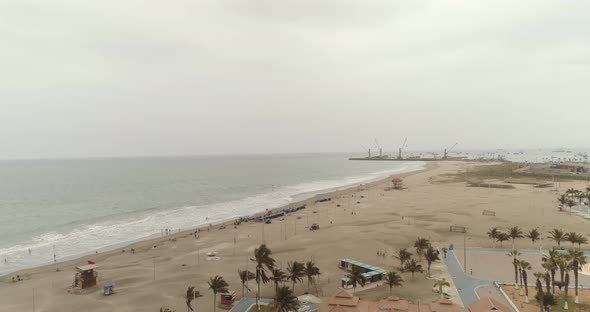 Manta Playa Murcielago aereal shot alt