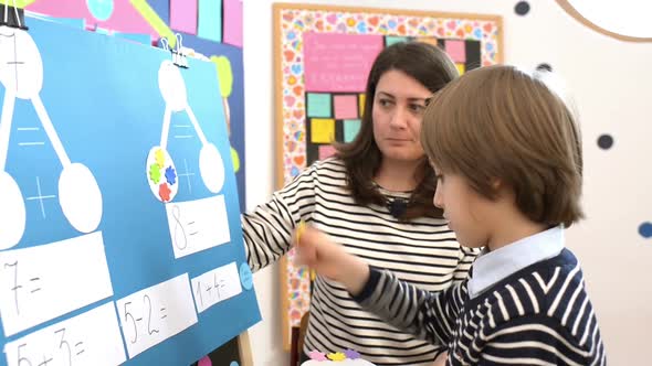 Kid Solving Math Exercises alt