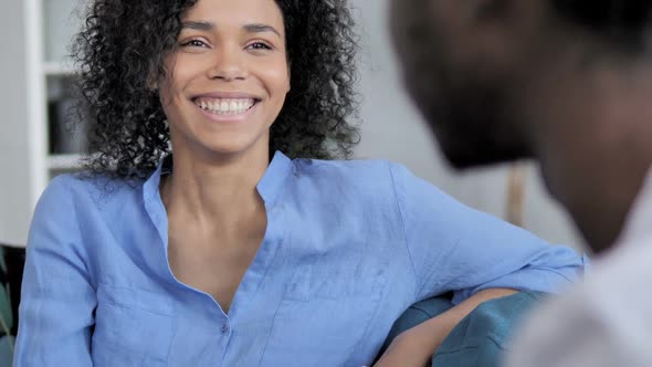 African Woman Talking with Boyfriend alt