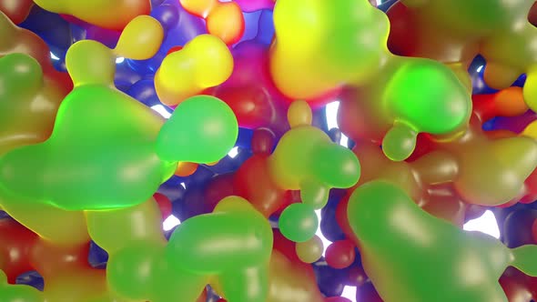 Colorful Liquid Bubbles