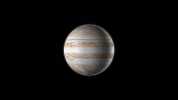 planet Jupiter animation.  Vd 1122