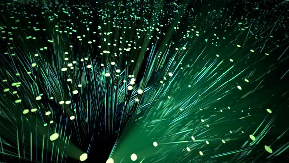 Animation of fiber optic beam used for transmitting data with the high speed alt