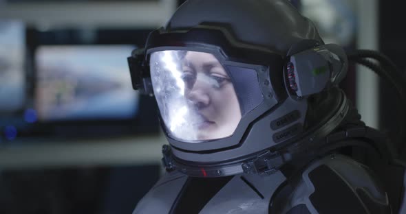 Astronaut Experiencing Pain During Rocket Launch alt