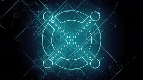 Emblem Of Crypto Currency Elrond Or Egld 4k alt