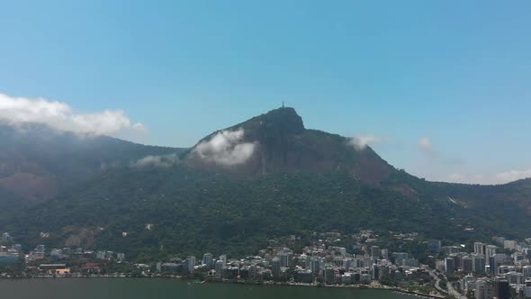 The Statue Of Christ The Redeemer, Corcovado, Tijuca Park (Rio De Janeiro, Brazil) Aerial View alt