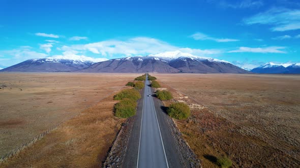 Patagonia landscape. Famous town of El Calafate at Patagonia Argentina alt