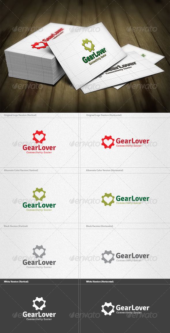Gear Lover Logo - Vector Abstract