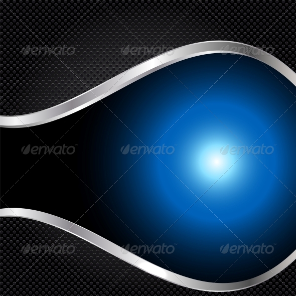 Abstract Metal and Glass Background with Frame - Backgrounds Business