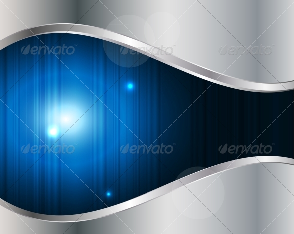 Abstract Metal and Glass Background with Frame - Backgrounds Business