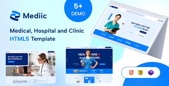 Mediic – Medical, Hospital and Clinic HTML5 Template