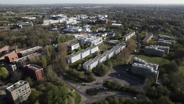 University Of Warwick Campus Aerial View Editorial.