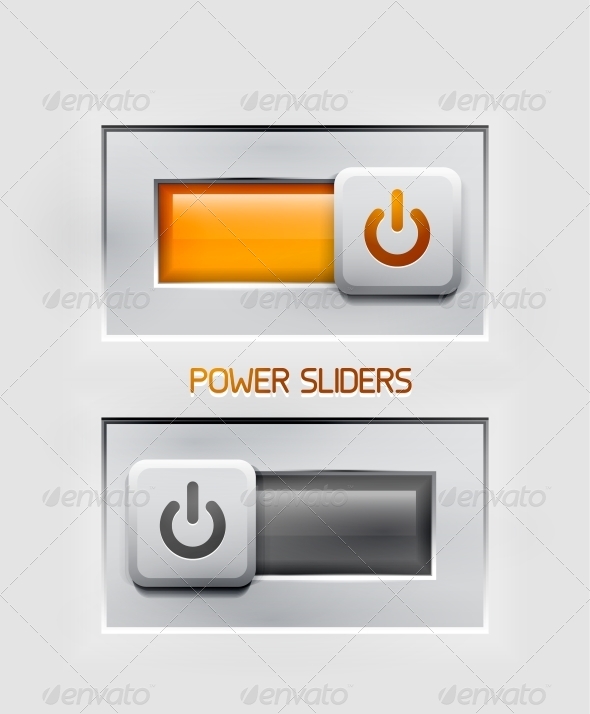 Vector Power Sliders Modern Icons - Web Elements Vectors