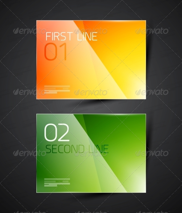 Modern Glossy Infographic Banner Design Template - Web Elements Vectors