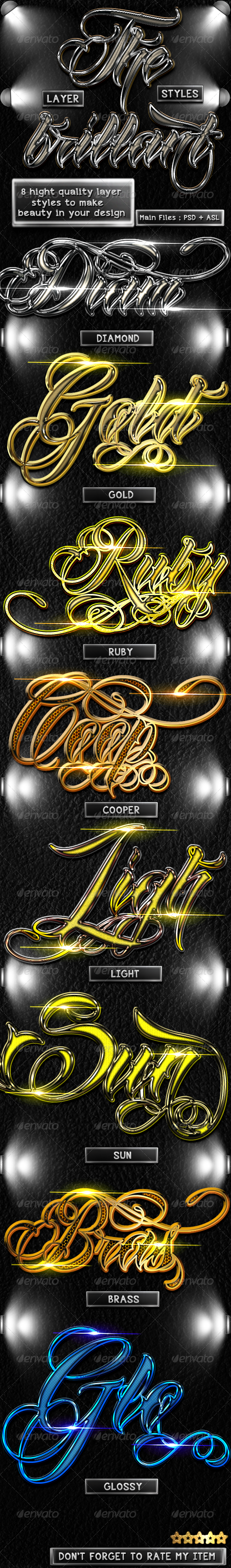 The Layer Styles - Styles Photoshop
