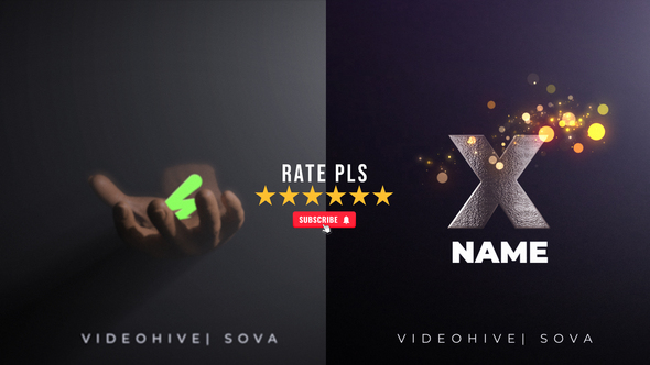 Hand Logo Reveal Logo Stings template preview