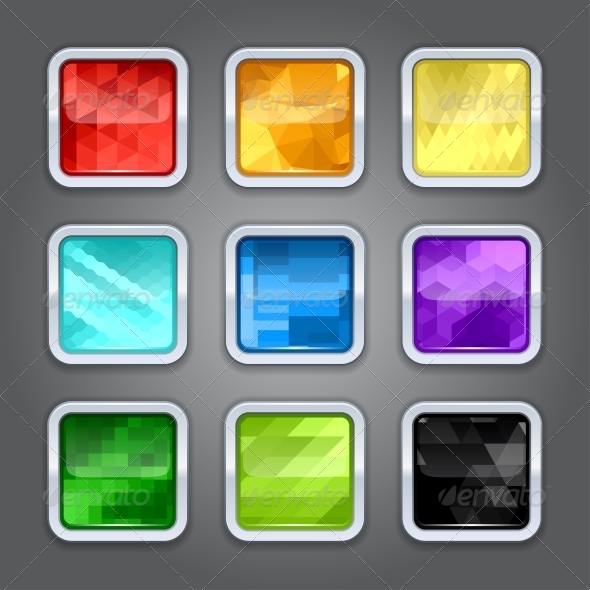 Set of Backgrounds for the App Icons. - Web Technology