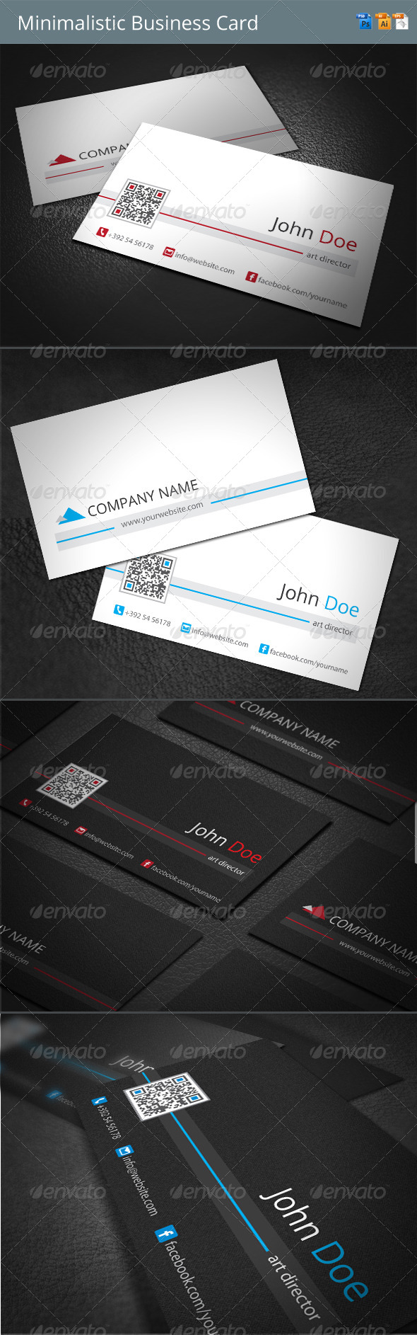 Minimalistic Business Card - Corporate Business Cards