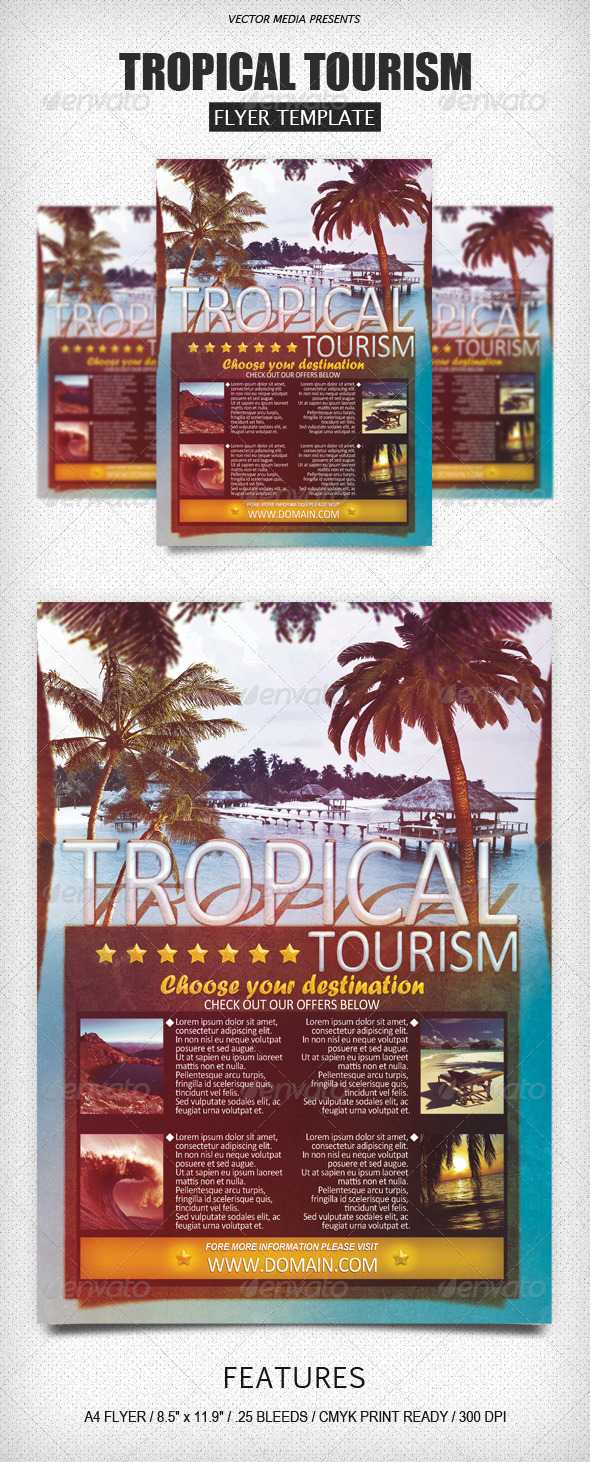 Tropical Tourism - Flyer - Holidays Events