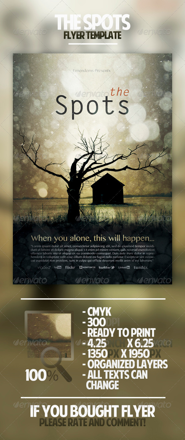 The Spots Flyer Template - Miscellaneous Events