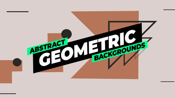 Geometric Background Elements template preview
