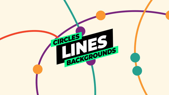 Circles Lines Backgrounds Elements template preview