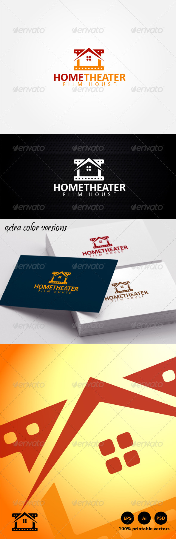 Home Theater Logo - Buildings Logo Templates
