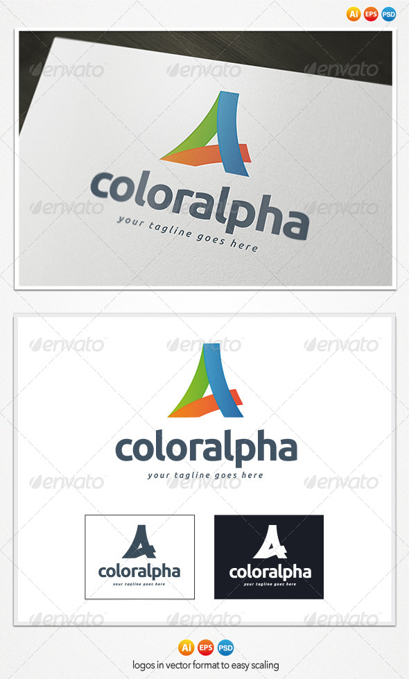 Color Alpha Logo - Letters Logo Templates