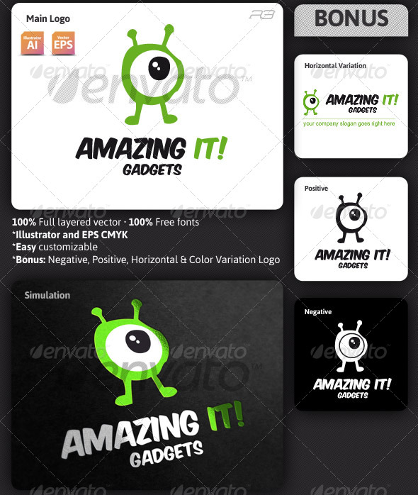 Gadgets Logo Template - Humans Logo Templates