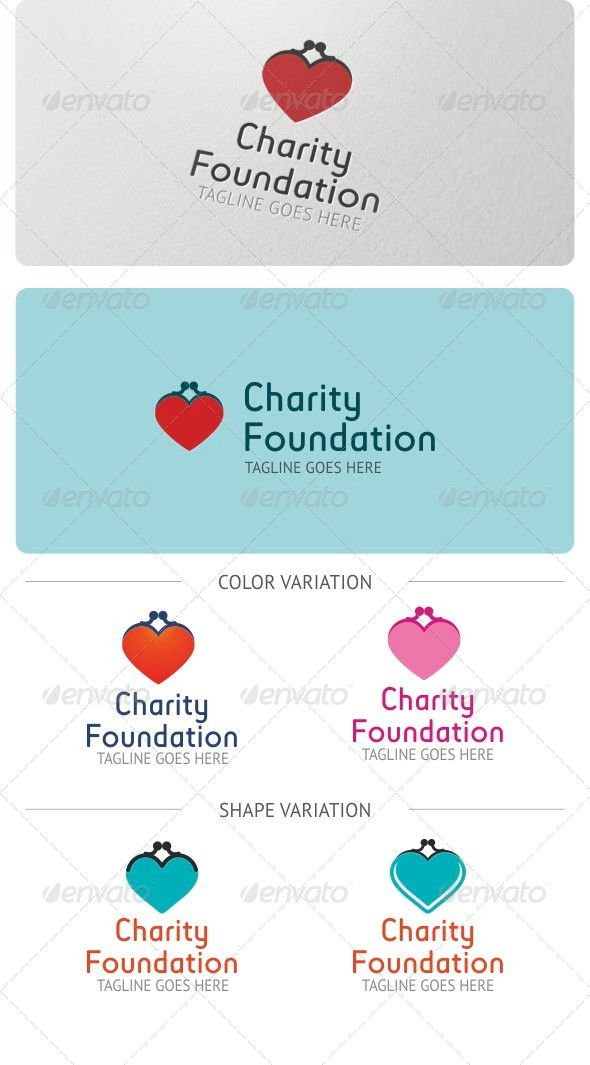 Charity Foundation Logo Template - Symbols Logo Templates